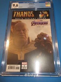 Thanos #1 Film Variante Clé Cgc 9,6 Nm+ Gemme Magnifique Wow Avengers Endgame