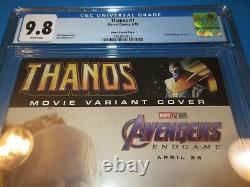 Thanos #1 Variante De Film Clé Cgc 9,8 Nm/m Gemme Magnifique Wow Avengers Endgame