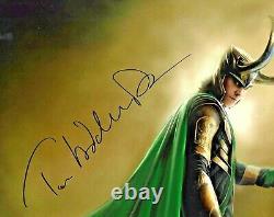 Tom Hiddleston Les Avengers Endgame Loki Thor Signé 8x10 Auto Photo Dg Coa #2