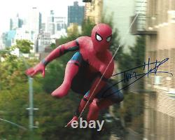 Tom Holland Spiderman Les Avengers Endgame Marvel Signé 8x10 Photo Avec Coa #1