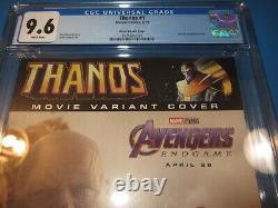 Variant Clé du film Thanos #1 CGC 9.6 NM+ Magnifique Gem wow Avengers Endgame